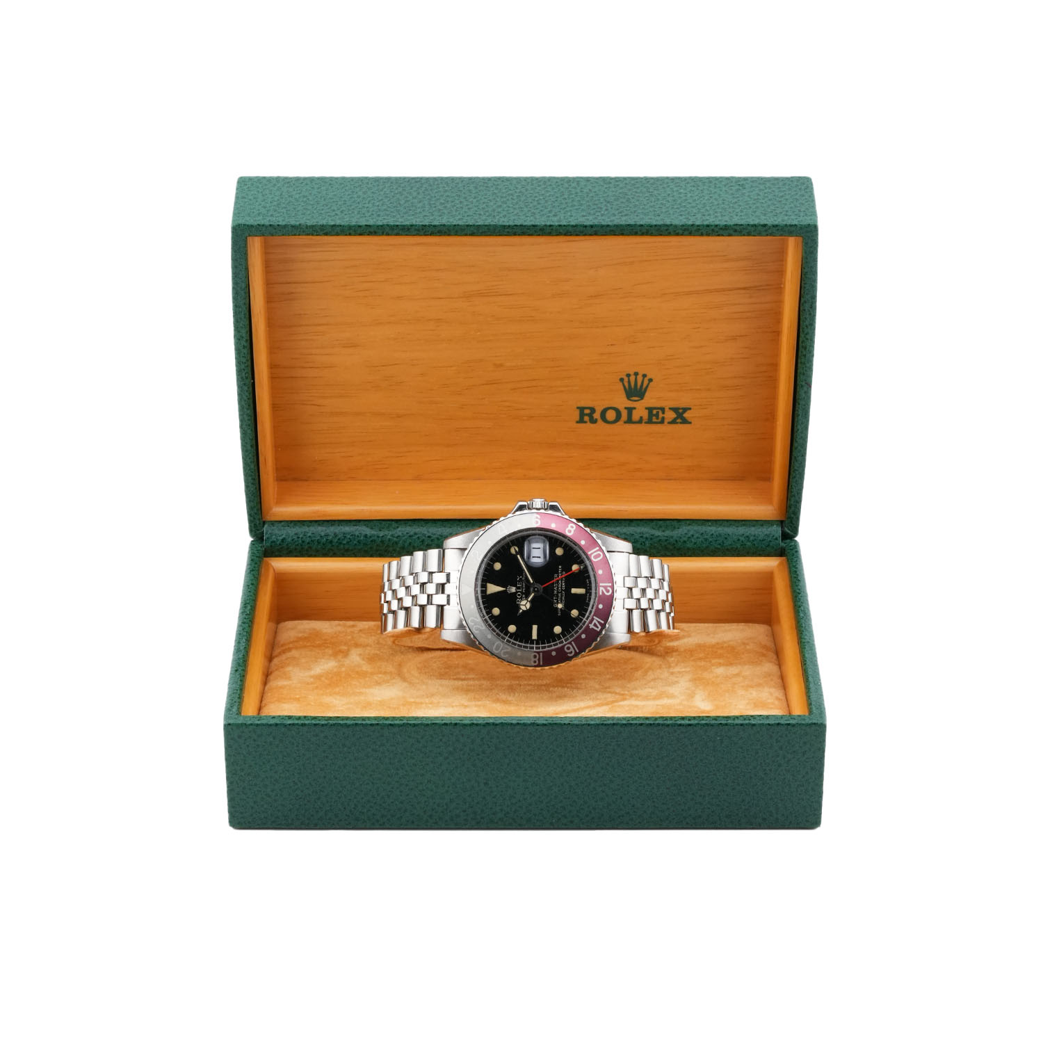 rolex GMT 1675 jpg10 - Baraka Orologi Rolex Esplora la raffinata collezione di orologi di lusso di Baraka Srl, situata nel cuore di Milano, in Piazza Missori 3. Con un'ampia selezione di orologi esclusivi, il nostro showroom rappresenta l'eleganza e la maestria orologiaia. Scopri i modelli unici e senza tempo, perfetti per chi cerca l'eccellenza in ogni dettaglio. Baraka Srl, un punto di riferimento per gli appassionati di orologi di alta classe, ti aspetta a Milano.